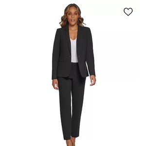 Calvin Klein One Button Blazer in Charcoal Size 2P